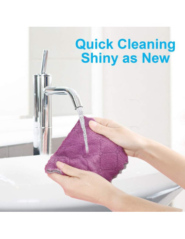 12 Toallas de Cocina Reutilizables OstWony 25x15 cm Microfibra