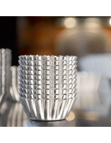 Molde para Tartaletas Mini Fat Daddio's 5.1 cm Aluminio 20 Pzs