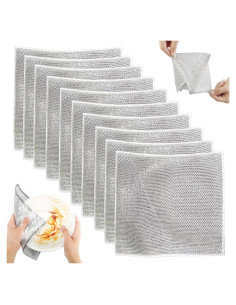 Paño de Cocina Zoreni 10PCS Microfibra Antideslizante 20x20cm