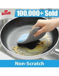 Esponjas de Cocina Multiusos SR. FREGÓN 6 Paquete Gris 2