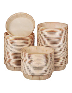 LIFKOME 100 Mini Tartas Papel Parchment 11cm Desechables