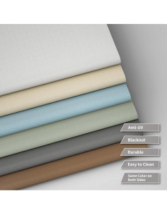 Cortina enrollable motorizada MYshade 86x182 cm marrón 2