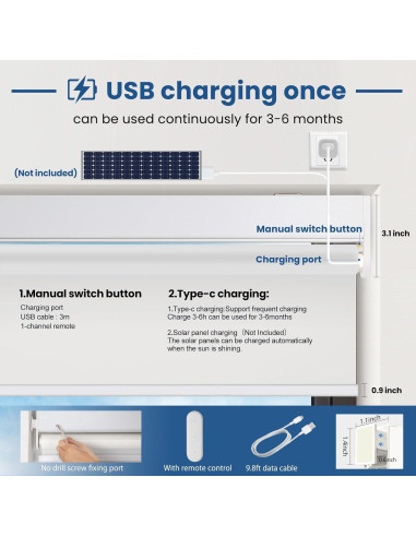 Persiana Motorizada Grandekor 88.9x182.9cm Control Remoto