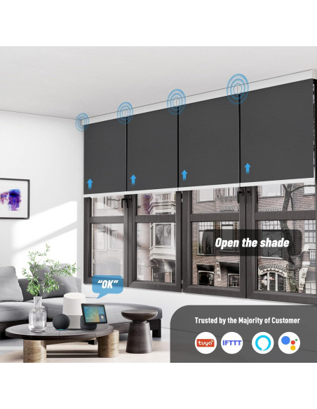 Persianas Motorizadas Inteligentes ELECSHADE 292x241 cm Gris