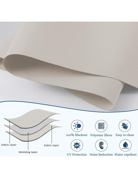 Cortina enrollable motorizada Grandekor 89x183 cm gris opaca