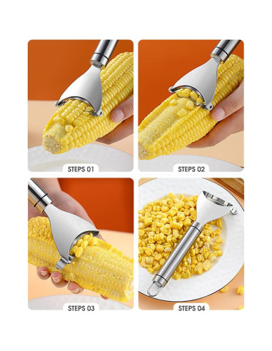 Pelador de Maíz Kunovo YMP Acero Inoxidable 2 Pcs