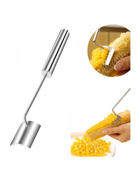 Pelador de maíz JILITSE de acero inoxidable ergonómico Pelador de maíz JILITSE de acero inoxidable ergonómico
