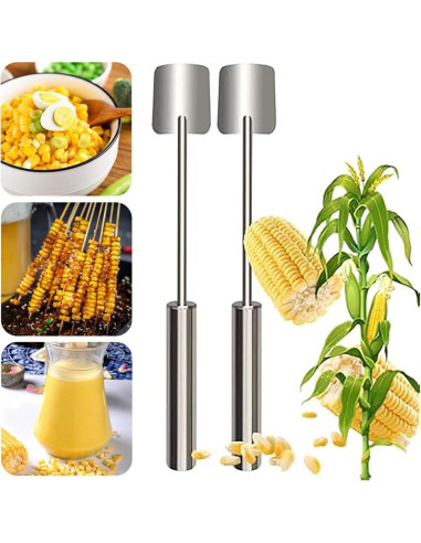 Pelador de maíz JILITSE de acero inoxidable ergonómico