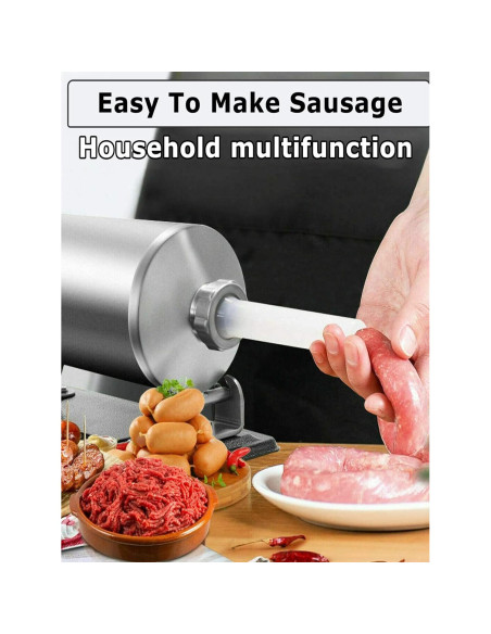 Rellenador de Salchichas MZTOGR Horizontal Acero Inoxidable 1.13 kg Rellenador de Salchichas MZTOGR Horizontal Acero Inoxidable 1.13 kg