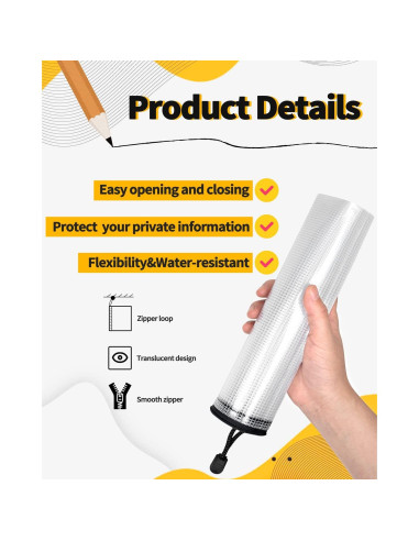 Bolsa de Malla con Cremallera SUNEE 27,94x40,64 cm Negra - 30 Paquetes