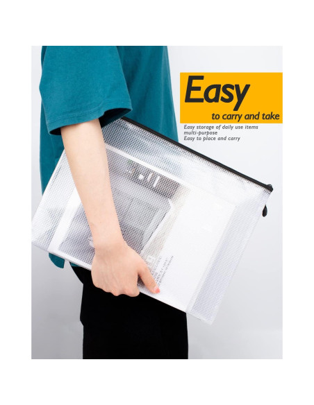 Bolsa de Malla con Cremallera SUNEE 27,94x40,64 cm Negra - 30 Paquetes Bolsa de Malla con Cremallera SUNEE 27,94x40,64 cm Negra - 30 Paquetes