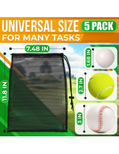 Bolsas de Malla con Cierre The Little Green Change 5Pcs 2