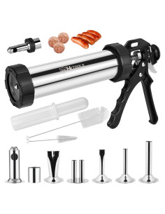 Pistola para hacer jerky HK de acero inoxidable 2.5kg con boquillas