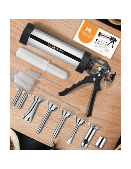 Pistola para hacer jerky HK de acero inoxidable 2.5kg con boquillas