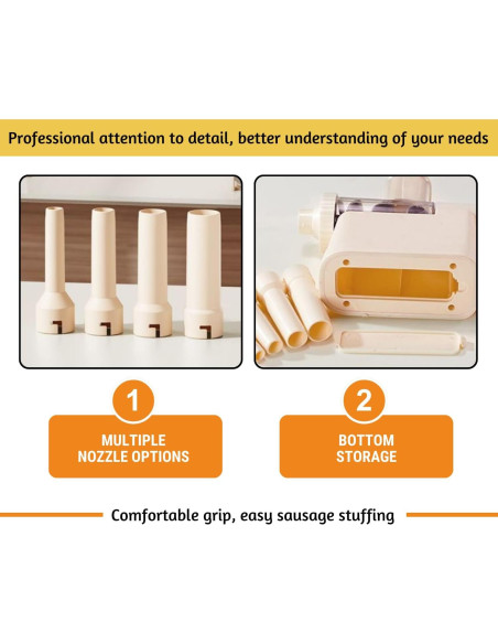 Embutidora de Salchichas ORIXA 0,99 kg 2 en 1 para Casa