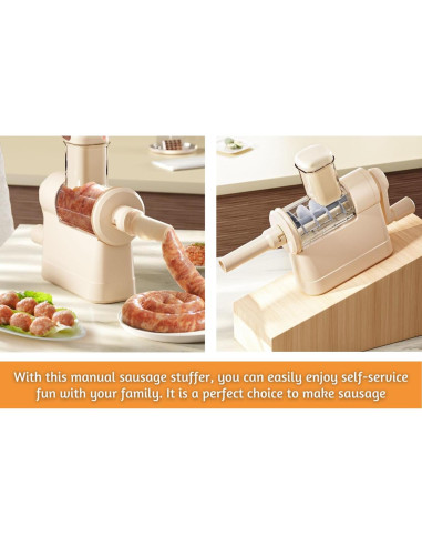 Embutidora de Salchichas ORIXA 0,99 kg 2 en 1 para Casa