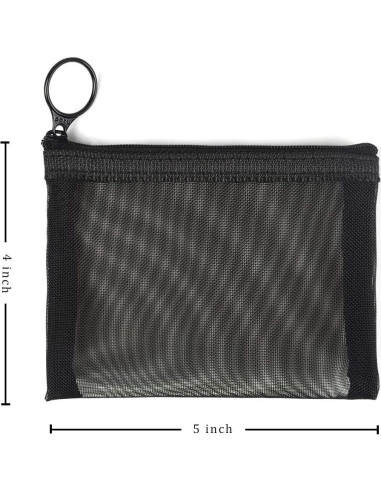 Bolsas de Malla con Cierre PATU, 5 Piezas, Tamaño S