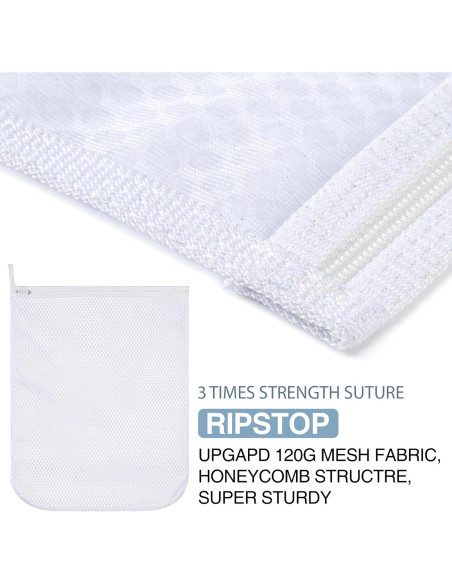 3 Bolsas de Lavandería Malla RoomyRoc 30x38 cm Delicados