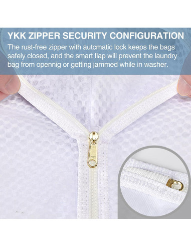 3 Bolsas de Lavandería Malla RoomyRoc 30x38 cm Delicados