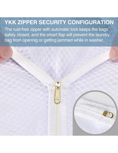 3 Bolsas de Lavandería Malla RoomyRoc 30x38 cm Delicados