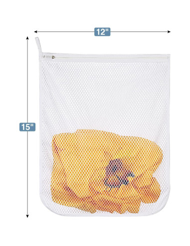3 Bolsas de Lavandería Malla RoomyRoc 30x38 cm Delicados