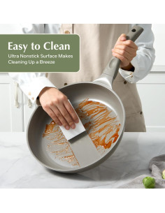 Sartén Antiadherente Redchef 24 cm Cerámica Gris 2