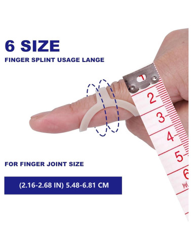 6 Férulas Ovaladas para Dedos SOFT HOME Impermeables