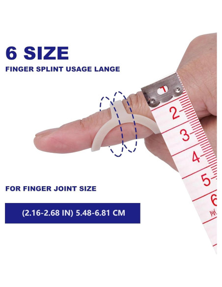 6 Férulas Ovaladas para Dedos SOFT HOME Impermeables