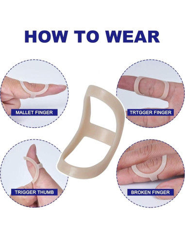 6 Férulas Ovaladas para Dedos SOFT HOME Impermeables