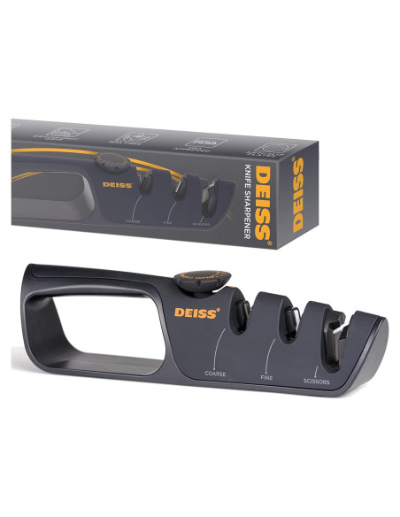 Afilador de cuchillos Deiss PRO con ángulo ajustable - Manual