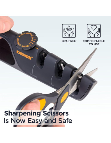 Afilador de cuchillos Deiss PRO con ángulo ajustable - Manual