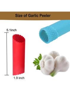 Juego de 10 Peladores de Ajo Silicona DXary Multicolor 2