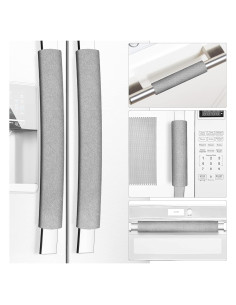 Cubiertas de Manijas de Refrigerador Miss.Silk 5 Piezas Gris