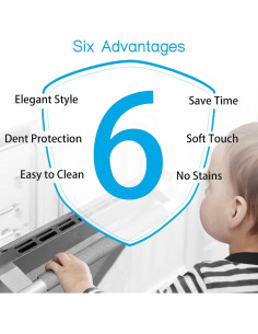 Cubiertas de Manijas de Refrigerador Miss.Silk 5 Piezas Gris 2