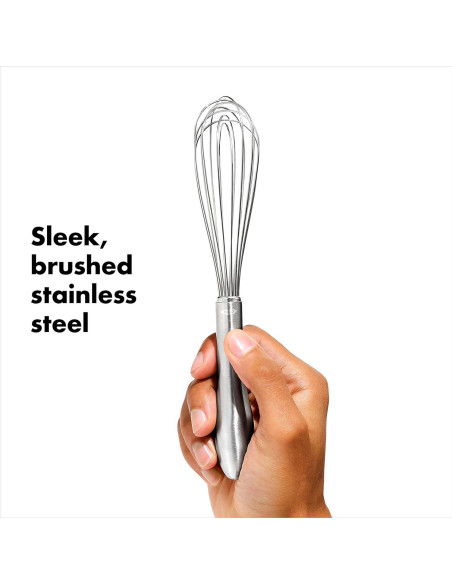 Batidor de Acero Inoxidable OXO 22.86 cm Apto Lavavajillas