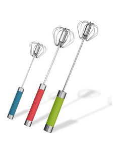 Batidor de huevos Fnoko de acero inoxidable 3 colores 0.25 kg