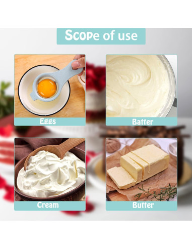 Batidor de huevos Jninexiu 30 cm acero inoxidable semi-automático