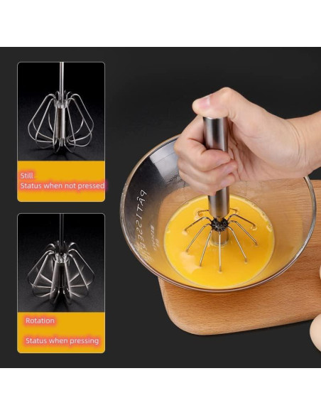 Batidor de Huevos Manual Chinshwehaw 30.48 cm Acero Inoxidable