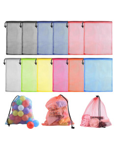 Bolsas de Almacenamiento de Malla PLULON 12 Pcs 34x40 cm