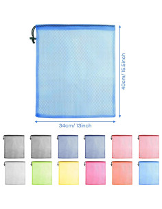 Bolsas de Almacenamiento de Malla PLULON 12 Pcs 34x40 cm 2