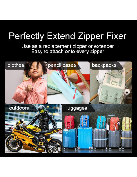 CooBigo 12 Pack Tiradores de Cremallera Rojos - Antideslizantes