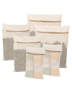 Bolsa de Lavandería de Malla Algodón 6 Piezas NAHADS