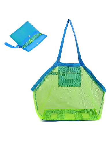 Bolsa de Playa Plegable Septo Grande Malla Azul 0.06 kg