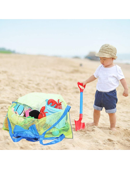 Bolsa de Playa Plegable Septo Grande Malla Azul 0.06 kg