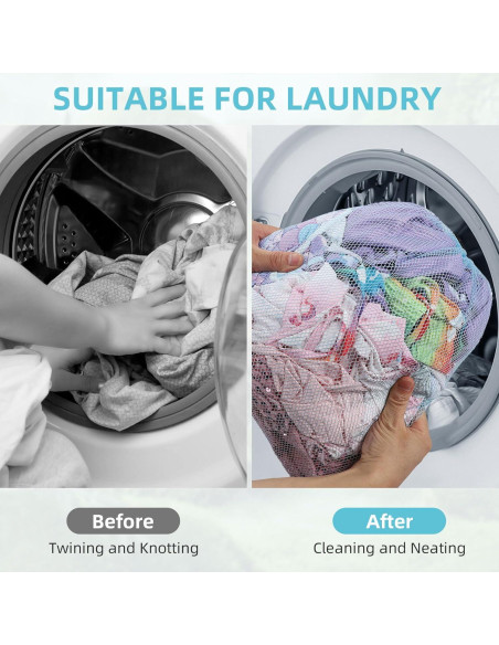 Bolsa de Malla WSBArt 10pcs 33x38cm Multicolor con Cordón