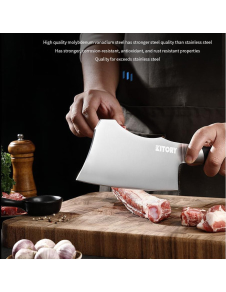 Cuchillo de Carnicería Kitory 17,78 cm Acero Inoxidable
