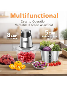 Procesador de Alimentos FASSCO AMJ-217A 400W 2L 2 Velocidades 2