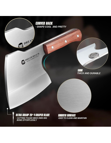 Cuchillo de Carnicero Dream Reach 29 cm Acero Inoxidable
