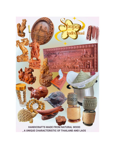 Contenedor de arroz pegajoso Shopdee, tejido a mano, 15 cm