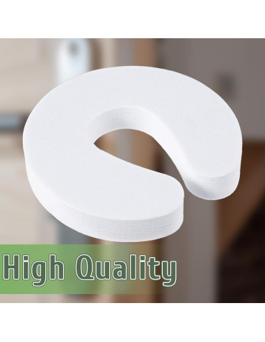 6 Topes de Puerta Anti Golpe Yuomeaz, Espuma EVA Blanca